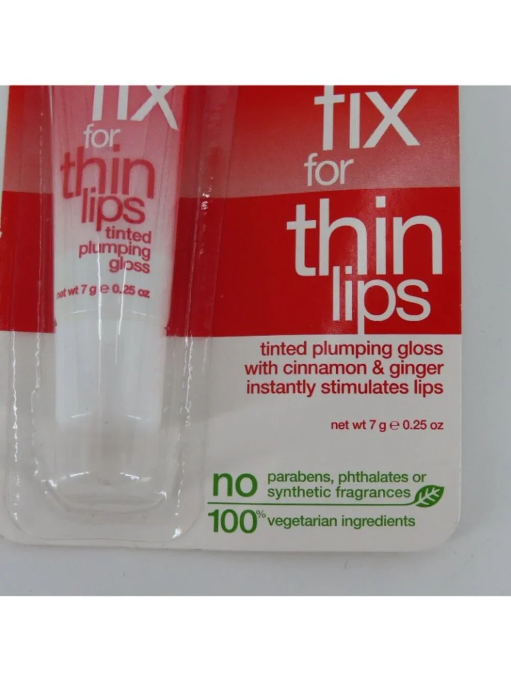 Alba Botanica Fast Fix Thin Lips Tinted Plumping Gloss .25oz 724742007973 NEW